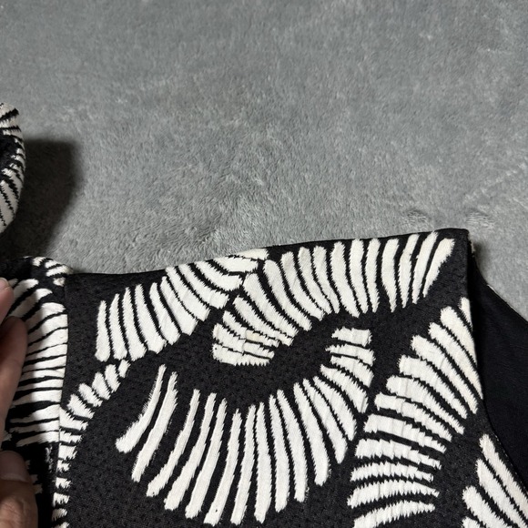 Anthropologie‎ Maeve Windfall Tunic Shift Dress Textured Black White Size Small - Picture 7 of 12